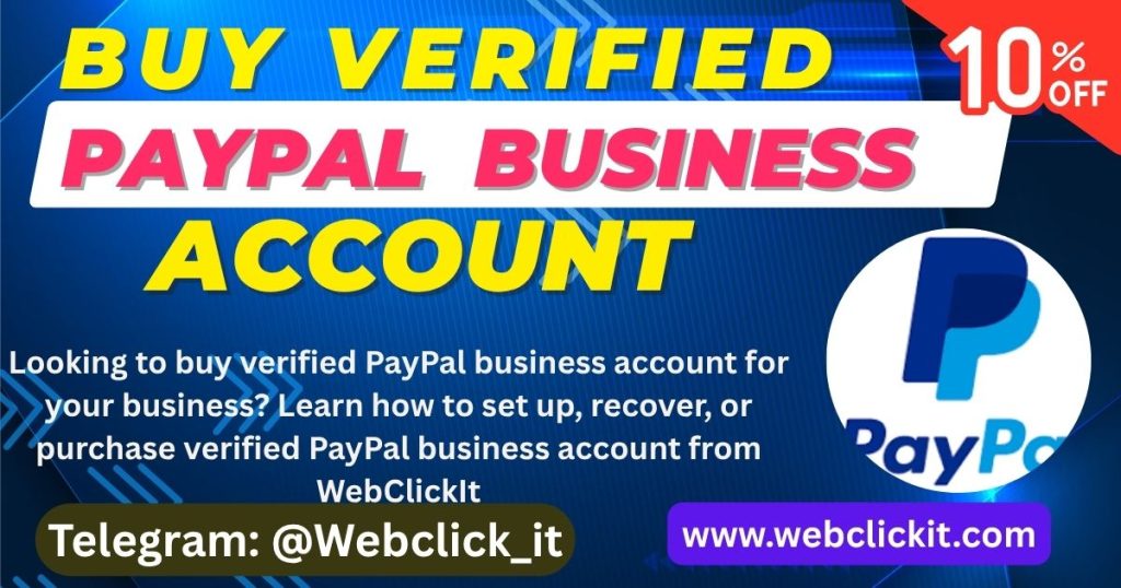 buy verified paypal business account