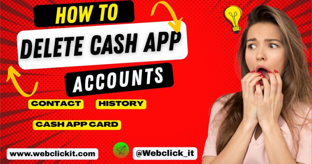 how to delete cash app account history contact
