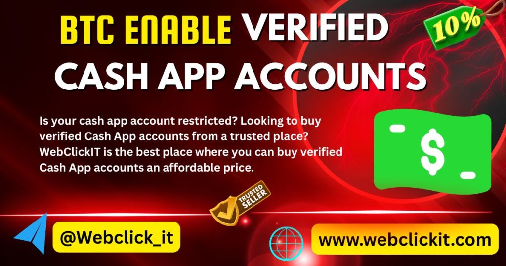 buy verified cash app account btc enable